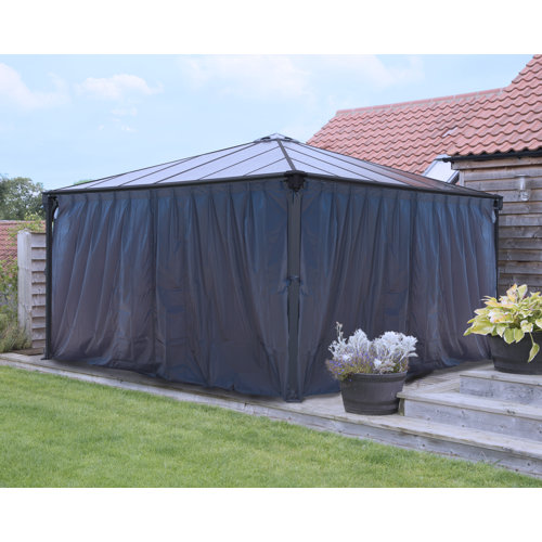 Palram Palermo Garden Gazebo Curtain Set Wayfair.co.uk